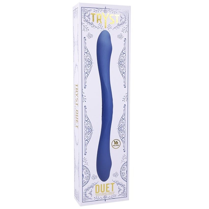 Doc Johnson - Dubbele Vibrator met Afstandsbediening - Blauw