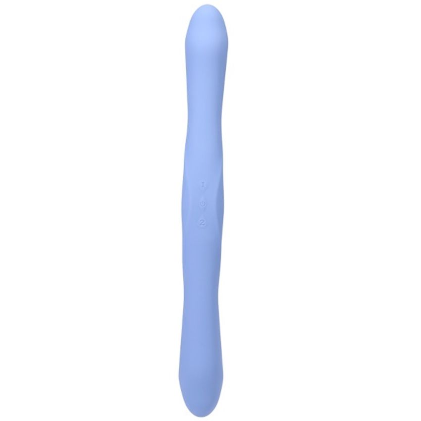 Doc Johnson - Dubbele Vibrator met Afstandsbediening - Blauw