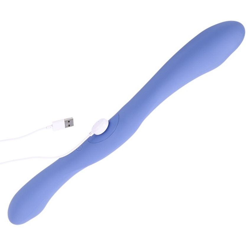 Doc Johnson - Dubbele Vibrator met Afstandsbediening - Blauw