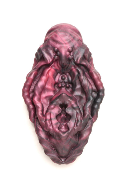 XR Brands - Xeno Pussy Vulva Siliconen Grinder - Rood & Zwart